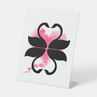 Cygnes amour Panneau sur pied Reclamebord Met Voetstuk