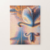 Cygnet en zwaan legpuzzel (Verticaal)