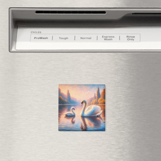 Cygnet en zwaan magneet (Insitu (Vaatwasser))