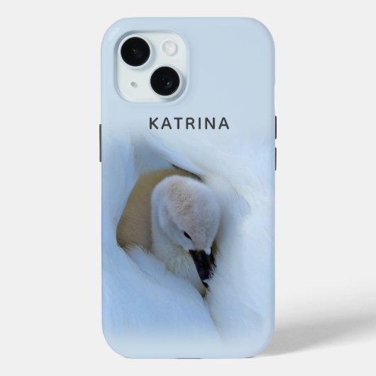 Cygnet verneveld in zwaan Case-Mate iPhone case (Achterkant)