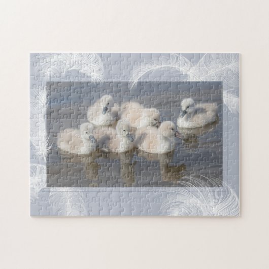 Cygnets & feathers Puzzle Legpuzzel (Horizontaal)