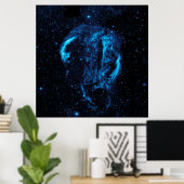 Cygnus Loop Nebula (NASA) Poster (Thuiskantoor)