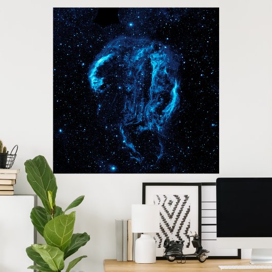 Cygnus Loop Nebula (NASA) Poster (Thuiskantoor)