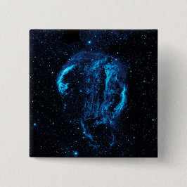Cygnus Loop Nebula (NASA) Vierkante Button 5,1 Cm