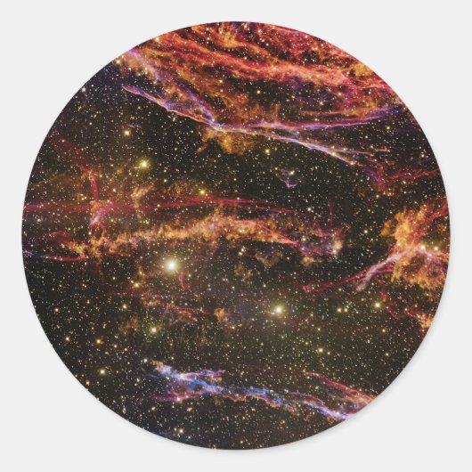 Cygnus Loop Nebula Ronde Sticker (Voorkant)