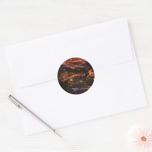 Cygnus Loop Nebula Ronde Sticker (Envelop)