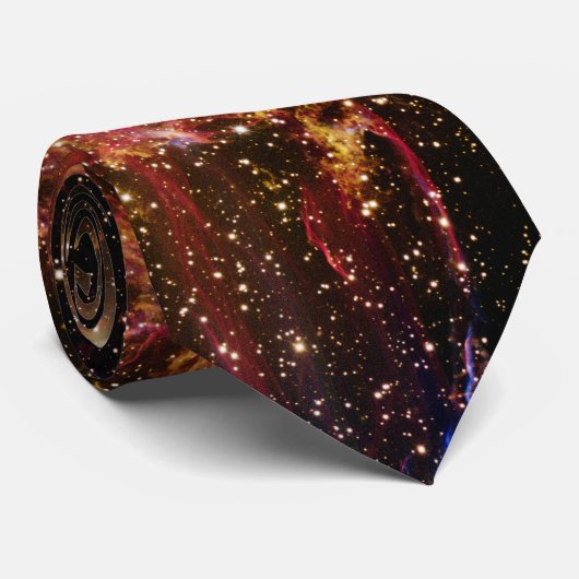 Cygnus Loop Nebula Stropdas (Opgerold)