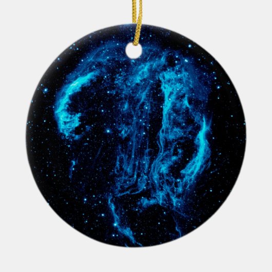 Cygnus Loop Nebula Supernova Remnant NASA Foto Keramisch Ornament (Voorkant)