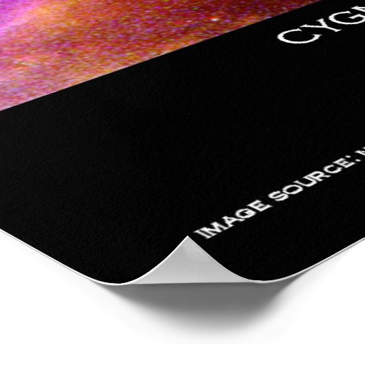 Cygnus Loop Supernova bladergolfPoster uit de ruim Poster (Hoek)