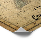 Cygnus Swan Constellation Star Map Poster (Hoek)