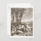 Cygnus transformeerde naar een Swan en Phaeton's S Briefkaart (Voorkant / Achterkant)