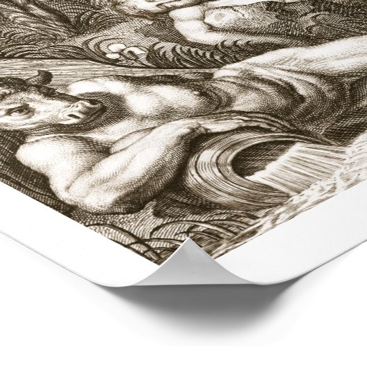 Cygnus transformeerde naar een Swan en Phaeton's S Poster (Hoek)