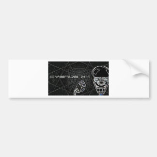 Cygnus X-1 robot logo zwarte T's & bit's Bumpersticker