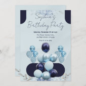 Cylane Ballonnen Verjaardag Kaart (Voorkant / Achterkant)