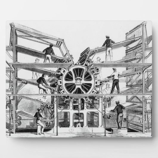 Cylinder drukpers uitgevonden door Richard March Fotoplaat (Voorkant)