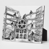 Cylinder drukpers uitgevonden door Richard March Fotoplaat (Zijkant)