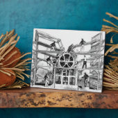 Cylinder drukpers uitgevonden door Richard March Fotoplaat (Zijkant)