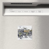 Cylindrische, op gelijke afstand projectie magneet (Insitu (Vaatwasser))