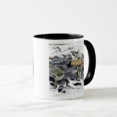 Cylindrische, op gelijke afstand projectie mok (Voorkant rechts)