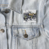 Cylindrische, op gelijke afstand projectie vierkante button 5,1 cm (In situ)