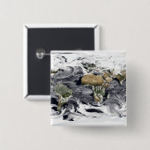 Cylindrische, op gelijke afstand projectie vierkante button 5,1 cm (Voorkant /achterkant)