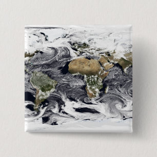 Cylindrische, op gelijke afstand projectie vierkante button 5,1 cm