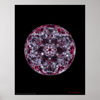 Cymatica: Metatron Cube Brainwave Sound Poster