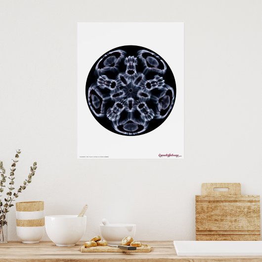 Cymatica: Music Note C Poster (Keuken)