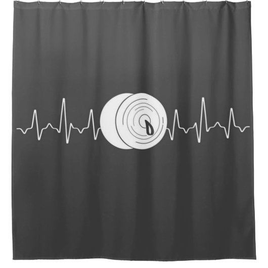 Cymbal Musical Instrument Drum Blanket Douchegordijn (Voorkant)
