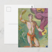 Cymbal Player Briefkaart (Voorkant / Achterkant)