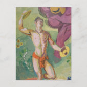 Cymbal Player Briefkaart (Voorkant)