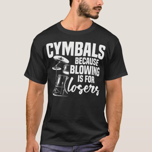 Cymbal Set Voor Drums Drumkit Accessoires Drummer T-shirt (Voorkant)