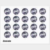 Cymbalisme I - Sjabloon Ronde Sticker (Vel)