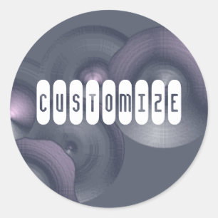 Cymbalisme II - Sjabloon Ronde Sticker