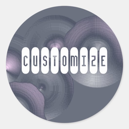 Cymbalisme II - Sjabloon Ronde Sticker (Voorkant)