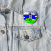 Cymbalist - Muzikant die cymbals speelt Ronde Button 5,7 Cm (In situ)