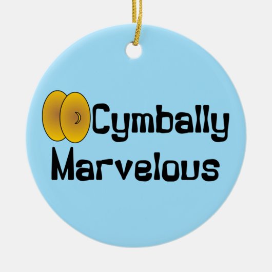 Cymbally Marvelous Keramisch Ornament (Voorkant)