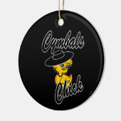 Cymbals Chick #4 Keramisch Ornament (Links)