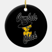 Cymbals Chick #4 Keramisch Ornament (Achterkant)
