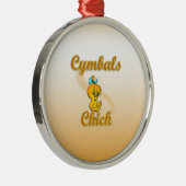 Cymbals Chick Metalen Ornament (Rechts)