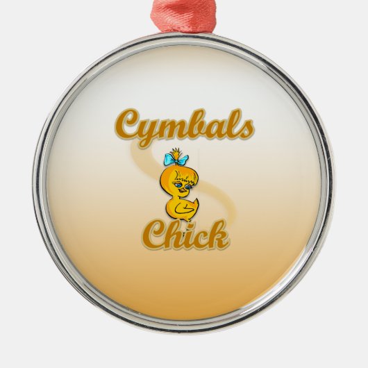Cymbals Chick Metalen Ornament (Voorkant)