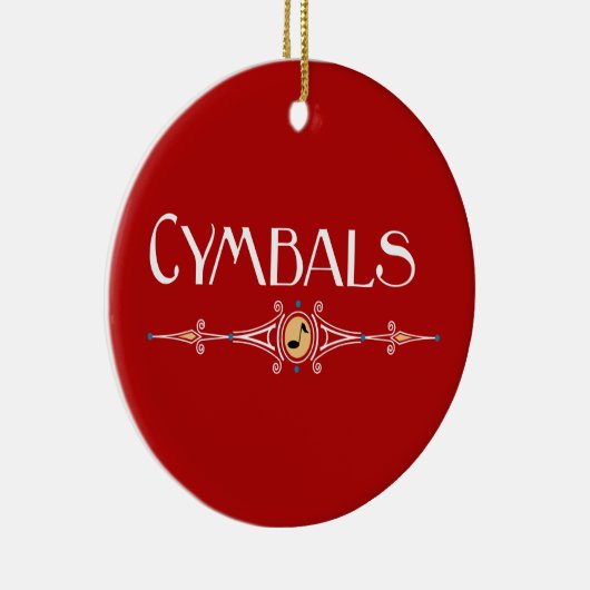 Cymbals decoratieve lijn keramisch ornament (Rechts)