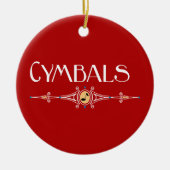 Cymbals decoratieve lijn keramisch ornament (Voorkant)