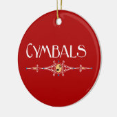 Cymbals decoratieve lijn keramisch ornament (Links)