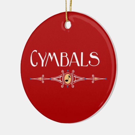 Cymbals decoratieve lijn keramisch ornament (Links)