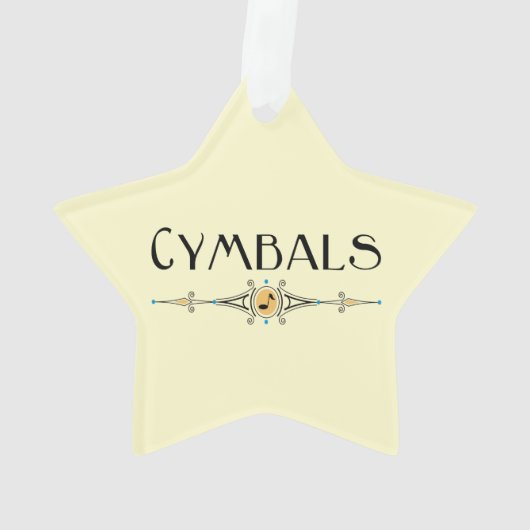 Cymbals decoratieve lijn ornament (achterkant)