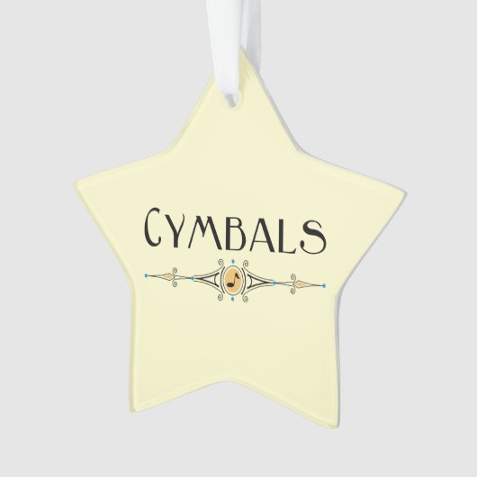 Cymbals decoratieve lijn ornament (voorkant)