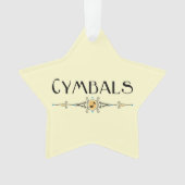 Cymbals decoratieve lijn ornament (voorkant)
