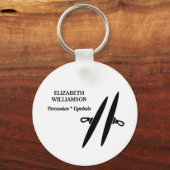 CYMBALS Klasse van 2026 Marching Band Sleutelhange Sleutelhanger (Achterkant)