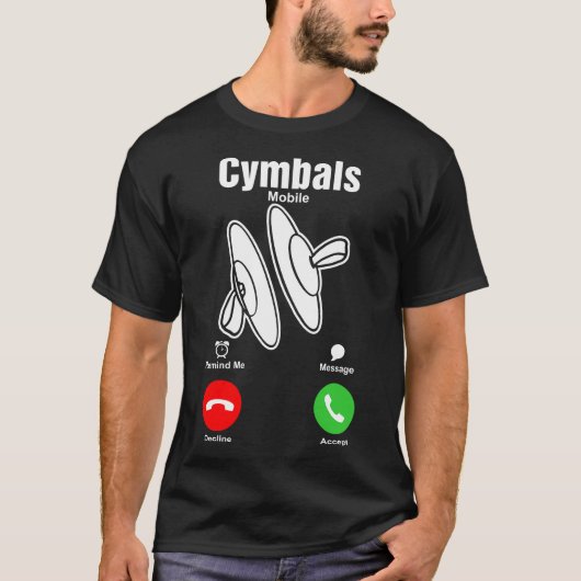 Cymbals mobiel shirt (Voorkant)